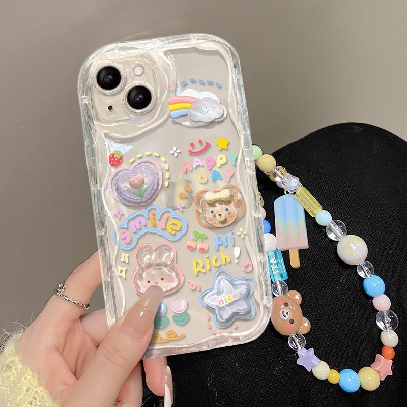 3D Transparent Drop-Proof Case with Bracelet - Image 7