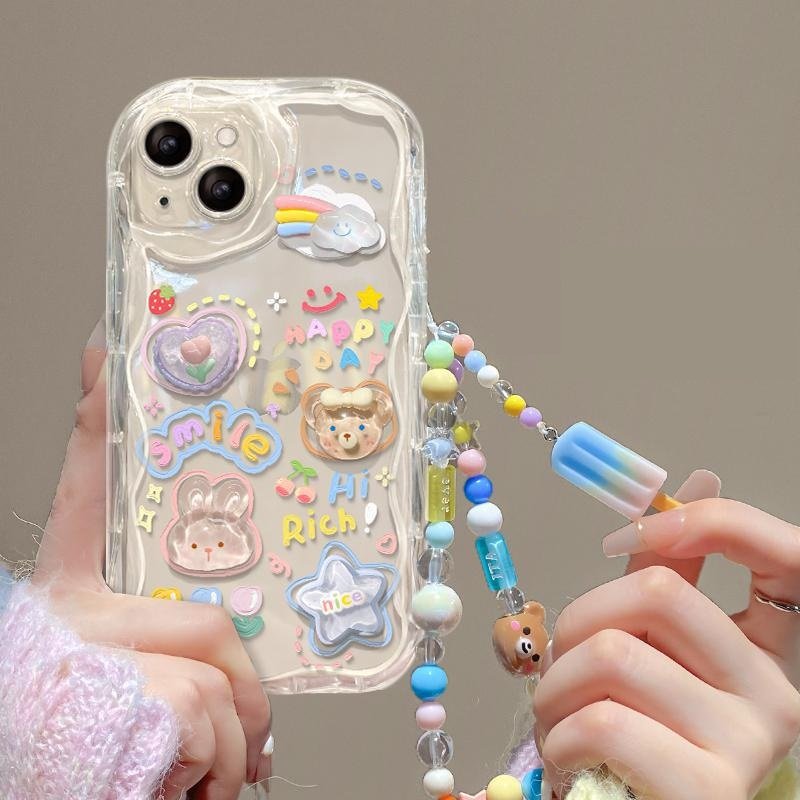 3D Transparent Drop-Proof Case with Bracelet - Image 4